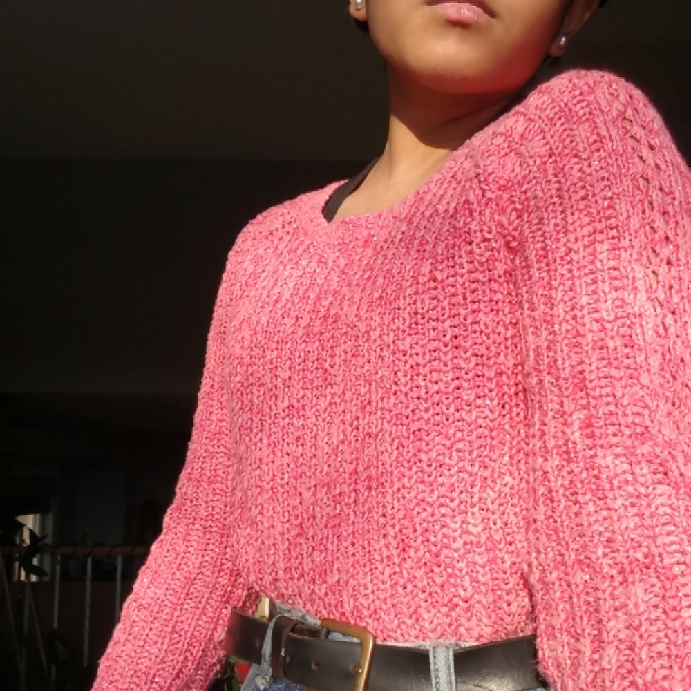 Pink sweater